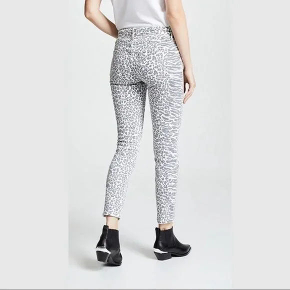 CURRENT/ELLIOTT Mid Rise Leopard Print Jeans in Warped Species Size 28 - Picture 2 of 8